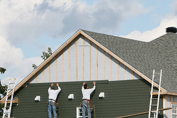 Professional Emergency Siding Repair technician working in Zarephath, NJ